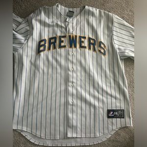 Brewers jersey by Majestic Braun